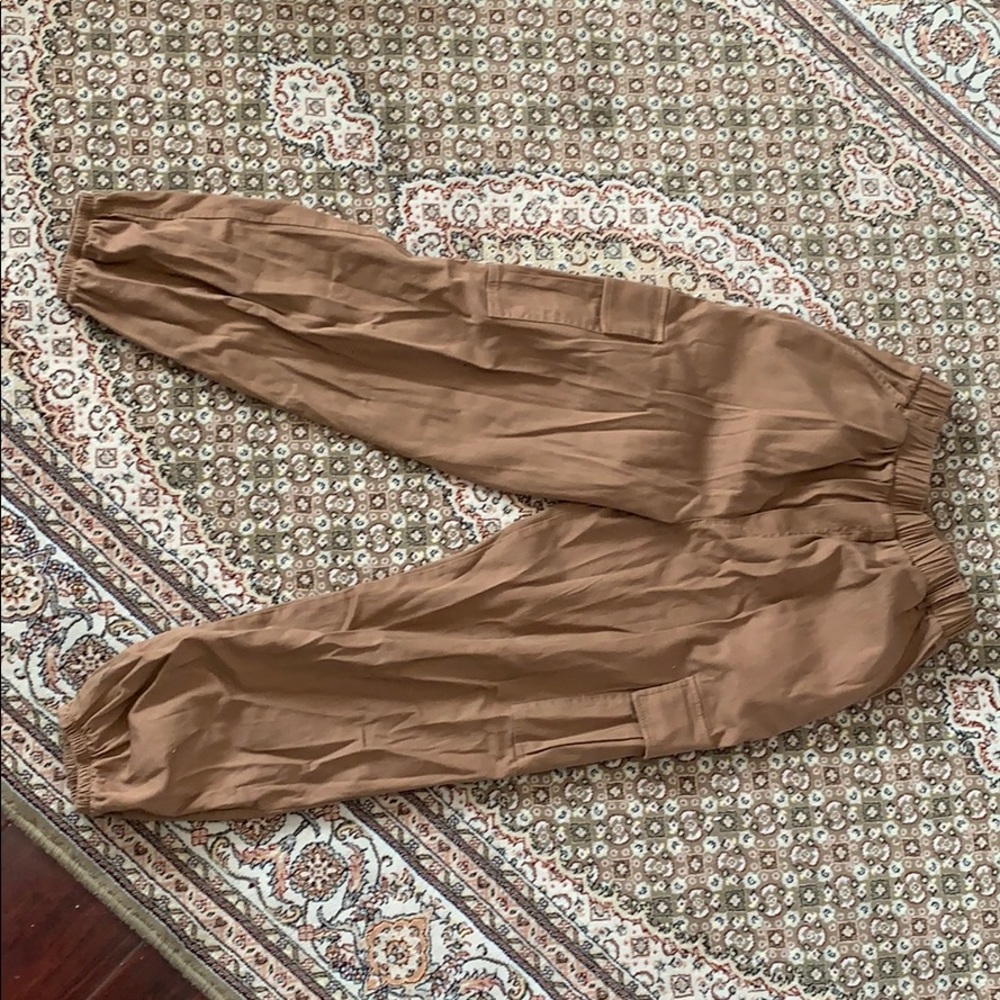 high rise cargo pants